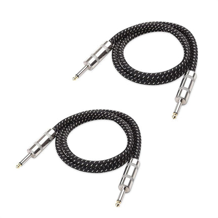 Cable Matters 2-Pack Braided TS Speaker Cable in Black � 3 Feet