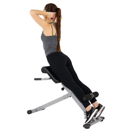 Sunny Health & Fitness Foldable Roman Chair, 45-De