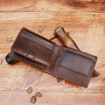 BULL GUARD Cartera Bifold para Hombre con Bloqueo RFID
