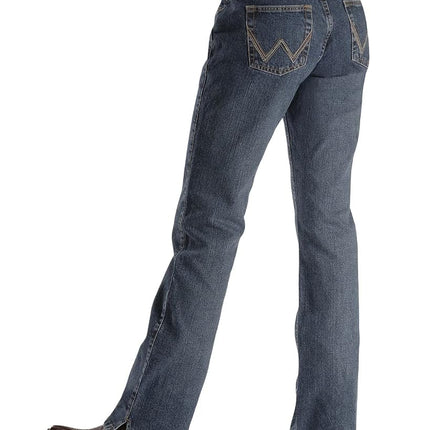 Wrangler Women's Cash Mid Rise Vented Hem Ultimate Riding Jean, American Spirit, 15-34