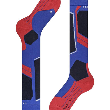 FALKE Mens Sk4 Advanced M Kh Wool Warm Thin Skiing Socks, Blue Olympic 6940-O, 9.5-10.5 EU