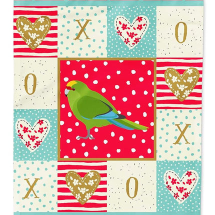 Caroline's Treasures CK5524CHF New Zealand Parakeet Love Flag Canvas House Size, Large, multicolor