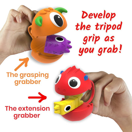 Learning Resources Grab That Monster Fine Motor Activity Set - Toddler Skills Games, Occupational Therapy Toys, Preschool Learning Activities