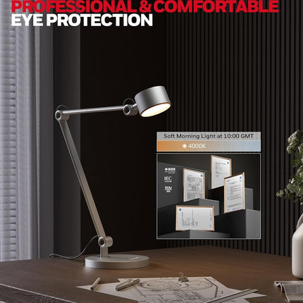 Honeywell 01A Sunturalux LED Desk Lamp with Swing Arm for Desk Craft