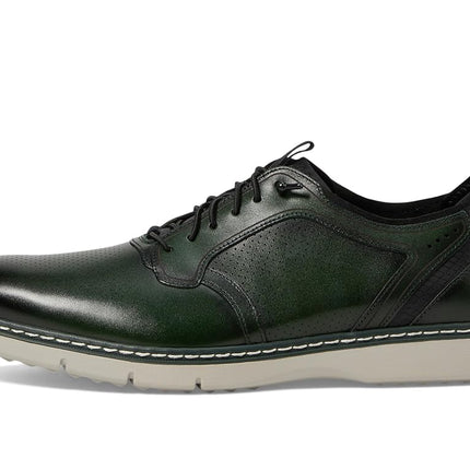 Stacy Adams Men's, Plain Toe Elastic Lace Oxford, Green, 9 Wide