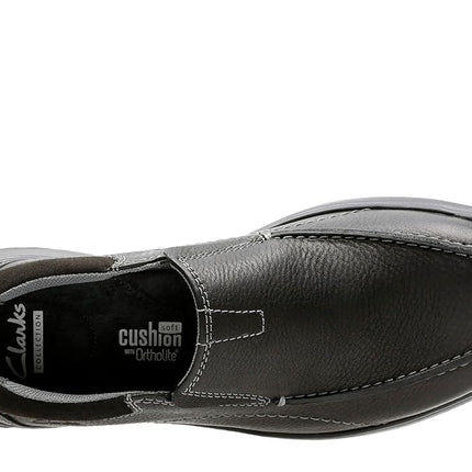 Clarks Men's Cotrell Free Loafers, Black Oily Leather, 6 UK