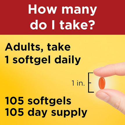 Nature Made CoQ10 (Coenzyme Q 10) Softgel, 105 count