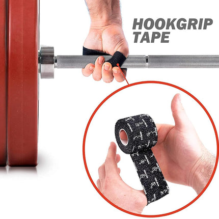 WARM BODY COLD MIND Premium Weightlifting Thumb Tape - Hook Grip Tape for Powerlifting, Cross Training, Gym Tape, Workout, Weight Lifting Tape, Athletic Finger Wrap