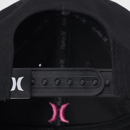 Casquette de baseball pour femme Hurley - Casquette Maman emblématique à visière incurvée et fermeture à pression, Taille unique, Rose éclatant