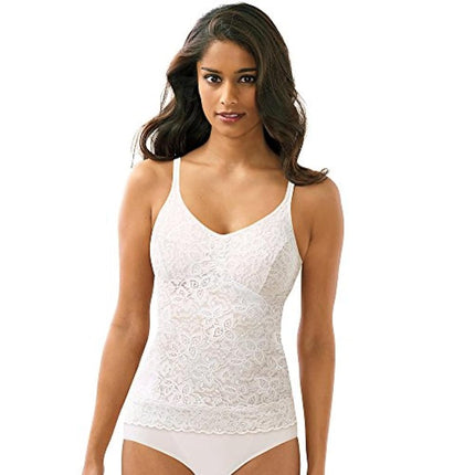 Bali Women's Lace 'N Smooth Fajas Shapewear Cami DF8L12, White, XX-Large
