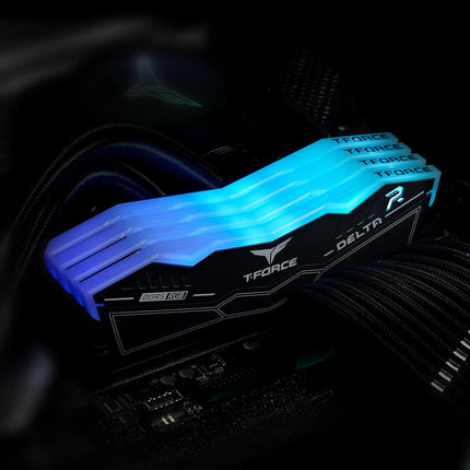 TEAMGROUP T-Force Delta RGB DDR5 32GB (2x16GB) 6400MHz (PC5-51200) CL40 for Z690 Desktop Computer - FF3D532G6400HC40BDC01