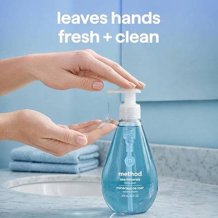Method Gel Hand Soap Refill, Sea Minerals, 34 oz, 4 pack, Packaging May Vary