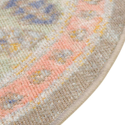Unique Loom Whitney Collection Indoor Area Rug - Geneva (3' 3'' x 5' 3'' Oval, PinkBlue)