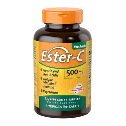 Ester-C American Health 500 Mg Vegetarian Tablets, 225 Count