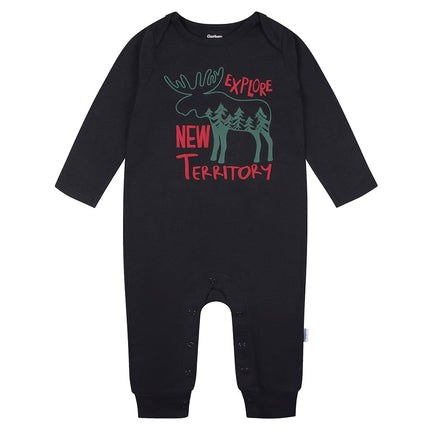 Gerber Baby Boys' Long Sleeve Jumpsuit (2 Pack), Blue Polar Bear, 12 Months