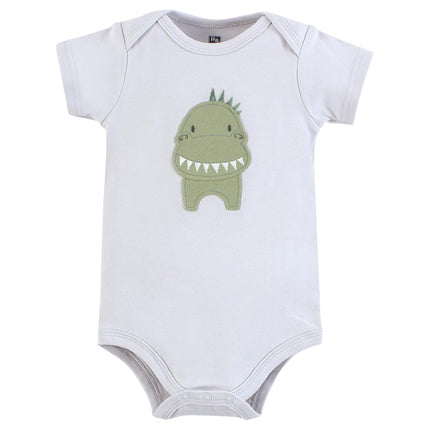 Hudson Baby Unisex Baby Cotton Bodysuits, Modern Dino, Preemie