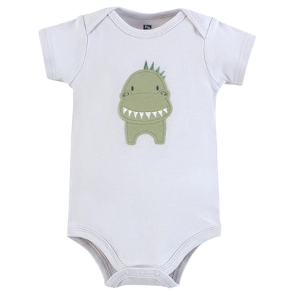 Hudson Baby Unisex Baby Cotton Bodysuits, Modern Dino, Preemie
