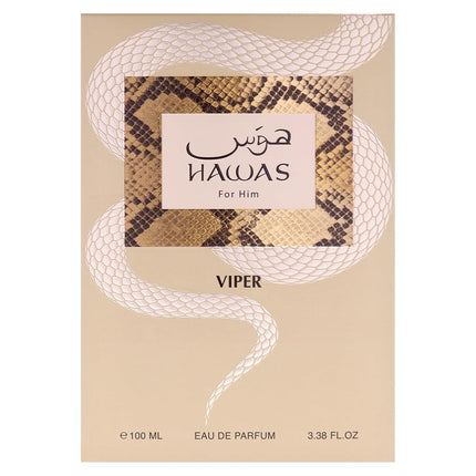 Hawas Collection - Viper by Rasasi for Men - 3.38 oz EDP Spray