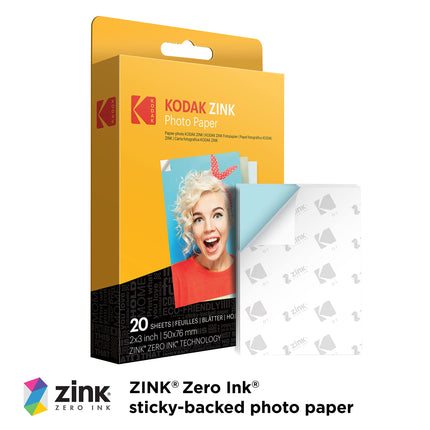 Kodak x Barbie Step Slim Wireless Instant Portable Photo Mobile Printer Gift Bundle (Signature Style)+ Barbie Camera Case, Photo Album, Sticker & Hanging Frames, 50 Stickers + Zink Paper (20 Sheets)