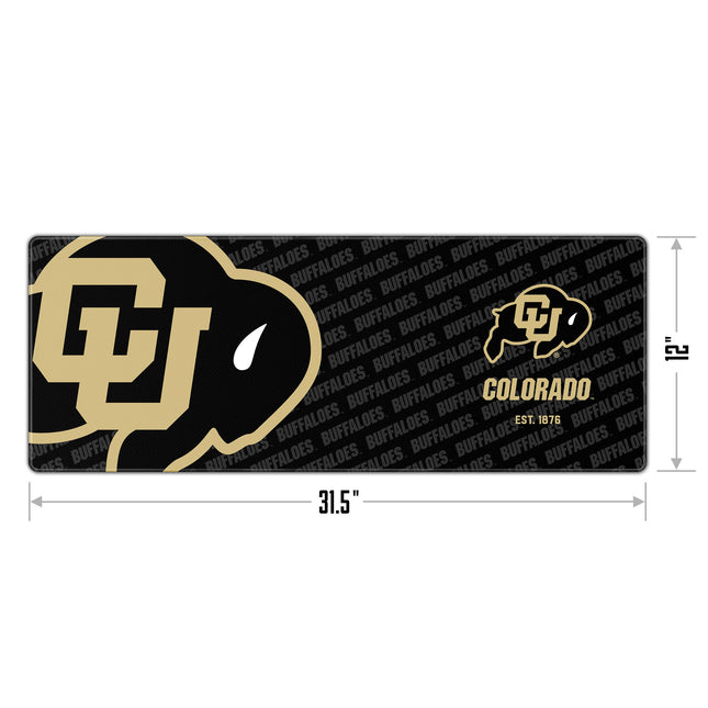 YouTheFan Tapis de bureau SMU de la série de logos NCAA Colorado Buffaloes