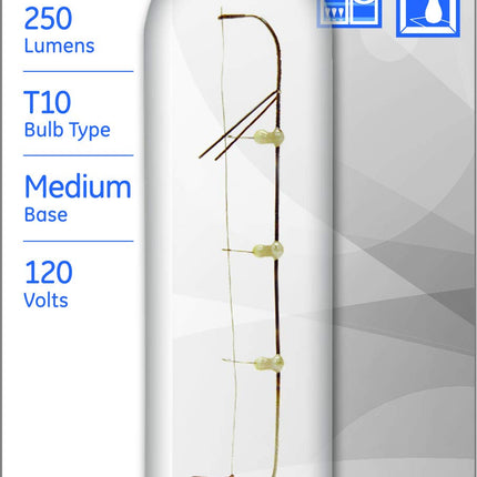 Foco tubular T10 transparente de 25 W, 1CD, GE Lighting 45144