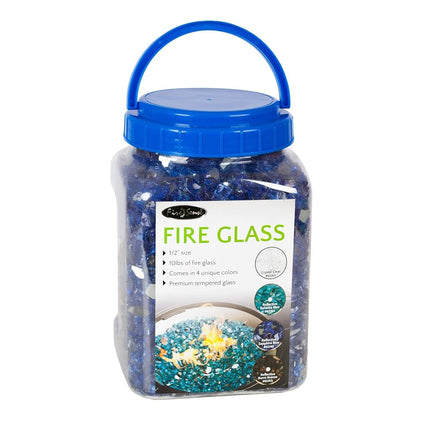 Fire Sense Sapphire Blue Reflective Fire Glass