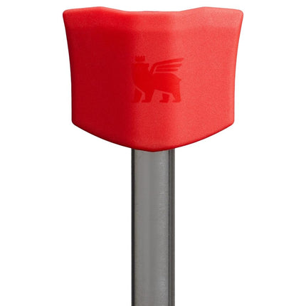 STANLEY Quencher Stay Smooth Anti-Pucker Straw Topper 2-Pack | Ergonomic Sip Through Straw Cap for Tumbler with Handle | Silicone Accessory for Drinking Cup | BPA-Free | Chili Red