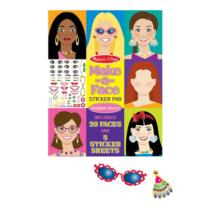 Make a Face Fashion Faces sticker pads - 250 stickers per Pack [Jan 01, 2013]