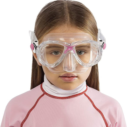 Cressi Kids Marea Jr Scuba Diving and Snorkeling Junior Mask - Transparent/Yellow