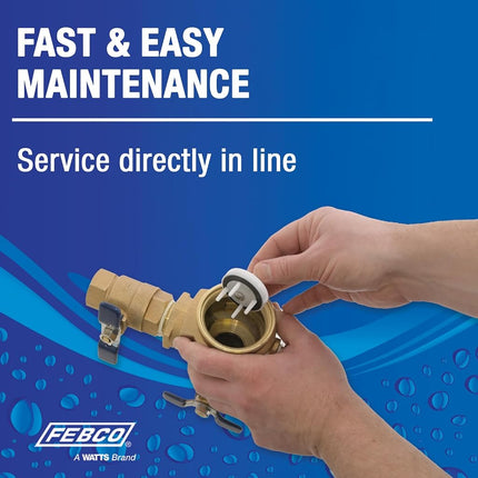 Febco T765EBV Backflow Preventer with Quarter Turn Shutoff with Smart Enabled Ready, 1 Inch