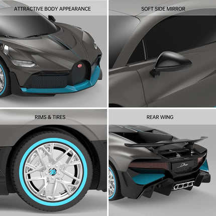 Bugatti RC Car RASTAR 1:24 Bugatti Divo Remote Control Toy Model Car for Boys Kids Adults