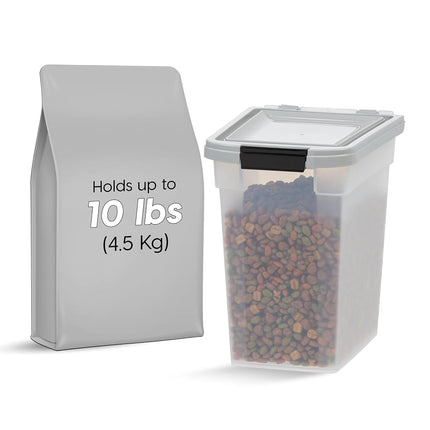 IRIS USA, Inc. 12.75 Quart Airtight Pet Food Container, Gray (500085)