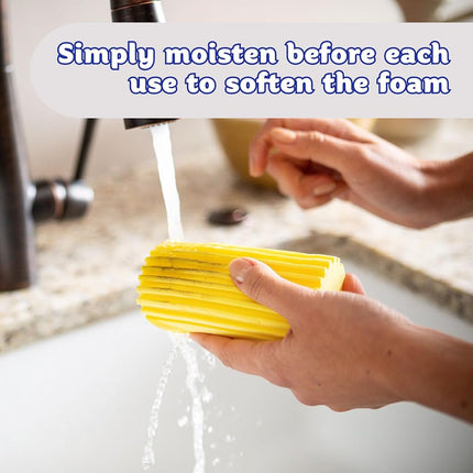 Scrub Daddy Damp Duster, Magical Dust Cleaning Sponge, Dusters for Cleaning, Venetian & Wooden Blinds Cleaner, Vents, Radiator, Skirting Boards, Mirrors, Dust Brush Tools, Home Gadgets, Light Pink