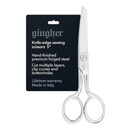 Gingher 01-005278 Knife Edge Sewing Scissors, 5-In