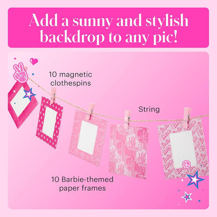 Kodak x Barbie Step Slim Wireless Instant Portable Photo Mobile Printer Gift Bundle (Signature Style)+ Barbie Camera Case, Photo Album, Sticker & Hanging Frames, 50 Stickers + Zink Paper (20 Sheets)
