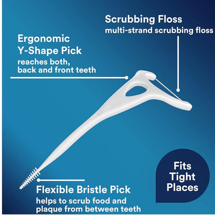 DenTek, Complete Clean Floss Picks 75 Floss Picks Pack of 3, 225 Count