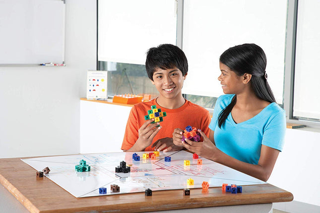 hand2mind 30500A Linking Snap Cubes, Math Manipulative (Set of 100)