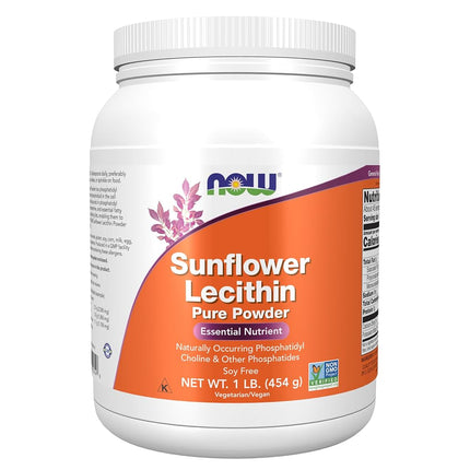 Now Foods Sunflower Lecithin Powder, 1 Pound