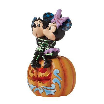 Disney Traditions 6016596 Mickey & Minnie Scaled Skeletons Halloween