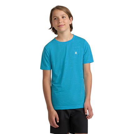 T-shirt doux basique Hurley pour garçons Cloud Slub, Blue Lazer, Small