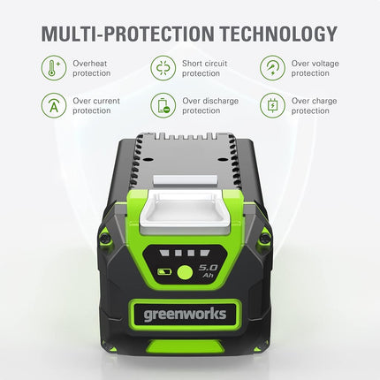 Greenworks 40V 5.0 AH Lithium Ion Battery LB40A010