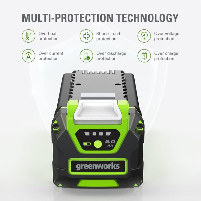 Greenworks 40V 5.0 AH Lithium Ion Battery LB40A010