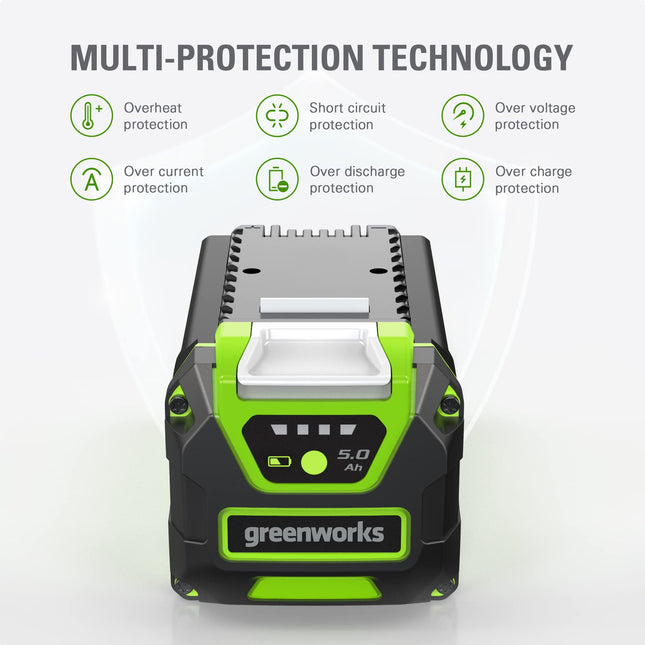 Greenworks 40V 5.0 AH Lithium Ion Battery LB40A010