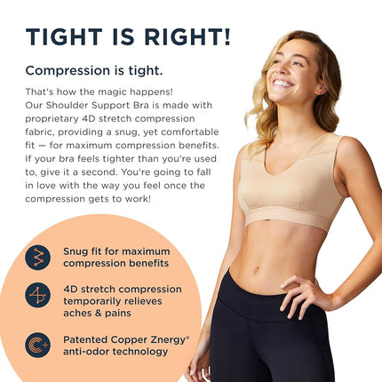 Soutien-gorge Tommie Copper avec support d'épaules - Nude, Medium