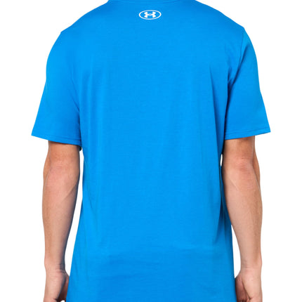 Under Armour Mens Left Chest Lockup Short Sleeve T Shirt (406) Photon Blue/White Medium