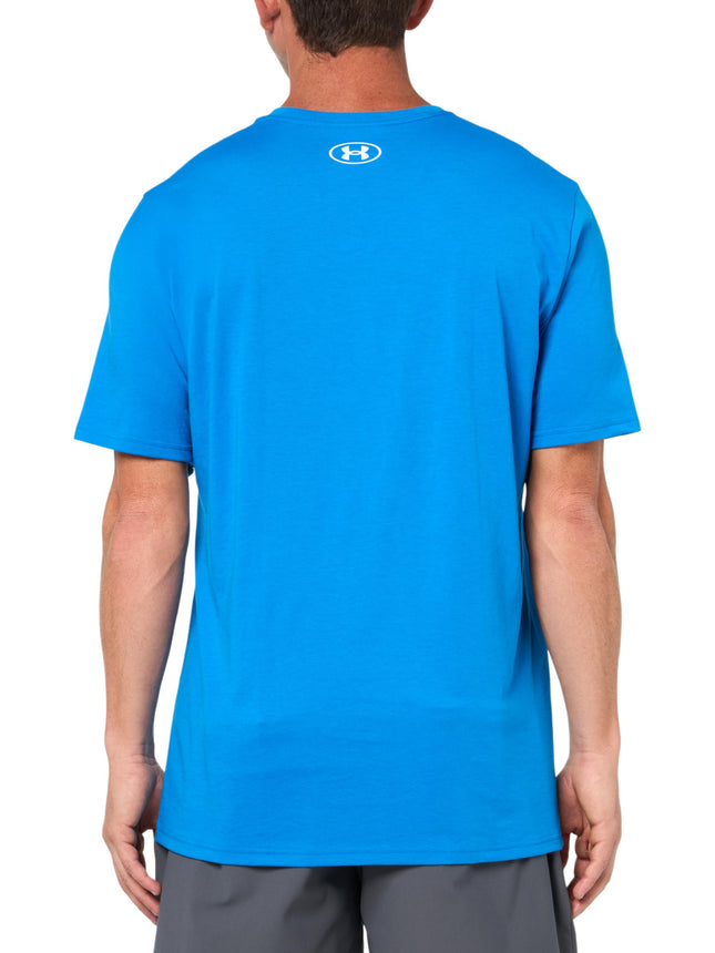 Under Armour Mens Left Chest Lockup Short Sleeve T Shirt (406) Photon Blue/White Medium