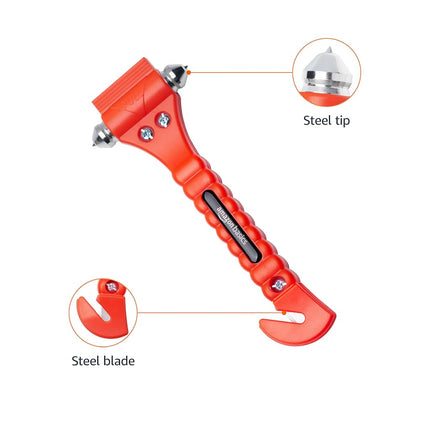 Amazon Basics Emergency Seat Belt Cutter and Window Hammer - 2-Pack
