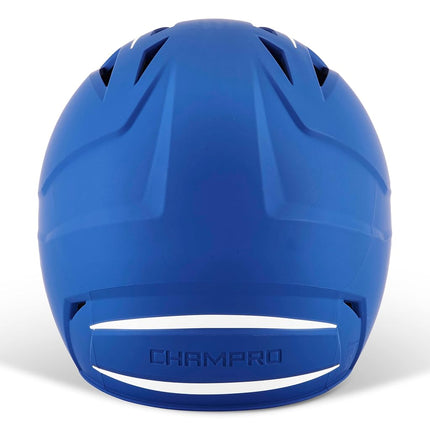 CHAMPRO HX Legend Plus Performance Baseball Batting Helmet with Removeable Jaw Guard in Two-Tone Color Matte Finish