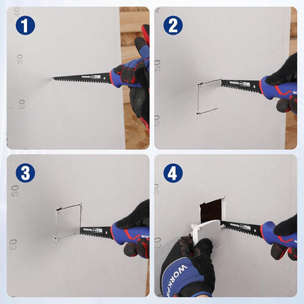 WORKPRO 150mm Triple Edge Scroll Saw for Wall Panels