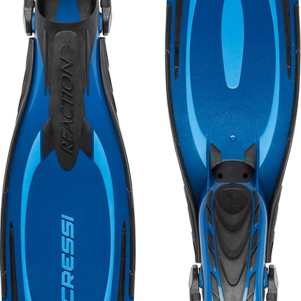 Cressi REACTION EBS Fersenbandflosse (Made in Italy) blue Blau/Hellblau Size:L/XL (44/47)